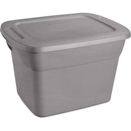 sterilite 18 gallon tote box steel case of 8|18 gallon storage tote clear.